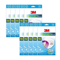 3M 이지핏 황사마스크 KF80 화이트, 10매
