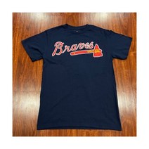 마제스틱 남성 애틀랜타 브레이브스 네이비 저지 셔츠 스몰 S 야구 MLB