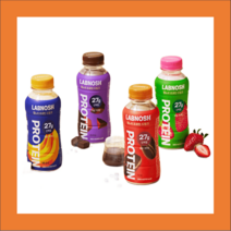 랩노쉬프로틴 단백질드링크 12개 카카오 라떼 바나나 스트로베리 프로틴쉐이크, 마일드라떼