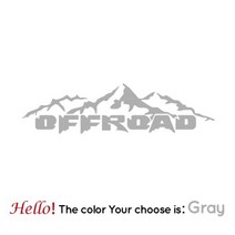 자동차 오프로드 스티커 픽업 트럭 비닐 그래픽 데칼 닷지 스티커 토요타 Hilux Maxus Isuzu Dmax GWM Cannon Mitsubishi, 그레이_L 100cmX26cm