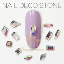 8개입 미니스톤 -2 12종 플랫 평스톤 플레인 스톤 카이트 레인드롭 (수량구매 대환영) 2771형 2773형 2304형 네일파츠, [2-8]AB크리스탈[4x6]8ea
