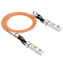 [화이트] 컬러 10G SFP DAC 케이블 시스코 SFPH10GBCU0.5M 유비퀴티 유니파이 디링크 슈퍼마이크로 넷기어 미크로틱 포티넷용 트위낵스 0.5m(1.6피트), 0.5m, Orange