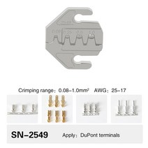 전동압착기 세트 공구 충전식 펜치 자동 유압 압착 플라이어 조 4mm 슬롯 SN-48BS/58B/02C/2546B/2549 /06/X6/06WF/03H 단자에 사용, [08] SN-2549