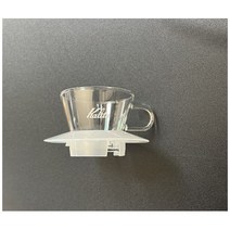 화이트 드리퍼 + 에스프레소 샷잔 2.5oz, 칼리타 웨이브 글라스 드리퍼 155 화이트