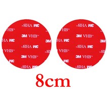 투명 아크릴 VHB Stron 양면 접착 테이프 패치 10-50 개 방수 흔적 없음 고온 저항, [01] 10pcs, [05] Round 50mm