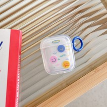 스마일 세 개 에어팟 프로 케이스 에어팟 적용-128227, 스마일 세 개 [팬텀], 에어팟 1/2세대