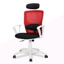 메쉬 등받이 허리편한 바른자세 청소년 의자 바퀴 컴퓨터 신혼부부 공부용, 오렌지