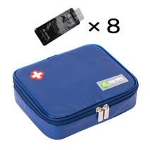 mega 인슐린 쿨러 상자 중간 크기 가방 휴대용 절연 당뇨병 인슐린 여행 케이스 나일론 패브릭 알루미늄 호일 아이스 백, 라지 백 에이트 젤