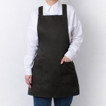 라미아스텔라 생활 방수 H형 카페 바리스타 앞치마 L, 차콜