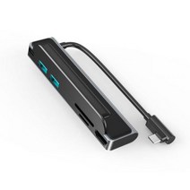 6 인 1 Usb C 허브 휴대용 4k 30hz 노트북 도킹 스테이션 c타입 To-호환 어댑터 확장 도크 @, 6 in 1 USB C HUB