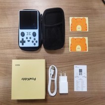 고전게임 레트로게임기 미니오락기 rgb20s 콘솔 오픈 소스 시스템 25000+ 이 포함된 3.5인치 ips 스크린 휴대용 비디오 콘솔, 파란색과 가방, 48g 3000 게임, 유럽 ​​연합