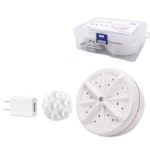 미니 세탁기 휴대용 캠핑 속옷 양말 여행 mini 초음파 smart timing usb removes 흙 옷 청소 for travel home, b
