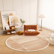 흔들의자 추상 라운드 드레서 침대 옆 플러시 프랑스 빈티지 거실 장식 심플한 발코니 부드러운 러그, 76.H - Diameter 180CM