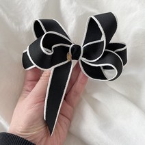 로맨틱모모 러블리 언발 볼륨 동안 골프 리본 자동핀