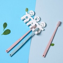 강력 스트롱흡착 스마일 칫솔걸이