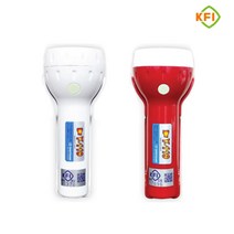 휴대용 비상조명등 비상용 손전등 소방 후레쉬 KFI 검정품 60분용 리튬배터리, 레드