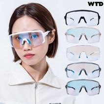 WTD G1 골프 변색 미러 고글형 선글라스, Clear Black-Smoke Gold