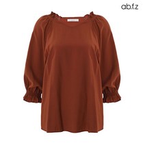 에이비플러스 ab.f.z 포인트 프릴 브이넥 블라우스 (AFV5HB53A)