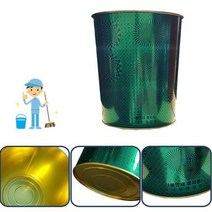 노래방 업소용 불연재 깡통휴지통 그린 안타는 모던