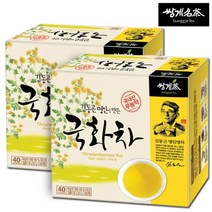 쌍계명차 김동곤 명인 쌍계 국화차 40TX2개 총80T