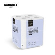 강블리 천연펄프 키친타올 4롤 150매 1팩/2팩/3팩, 4롤 2팩