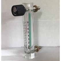 디지털유량계 아크릴 가스 공기 산소 유량계 계수기 표시기 O2 밸브 황동 커넥터 0.1Mpa 1-8L/Min 높이 116