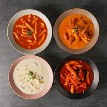 기절떡풍 즉석떡볶이 밀키트 옛날떡볶이 로제떡볶이 스튜떡볶이 크림떡볶이 밀떡 4종모음, 기본맛, 선택2) 로제(2인분)