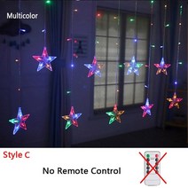 크리스마스 전구 LED 220v110v 꽃줄 문자열 빛 요정 화환 커튼 빛 크리스마스 조명 2022 장식 홈 휴일 2023 새해 장식, 여러 가지 빛깔의 c, 220v 유럽 플러그