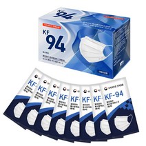 KF94 황사방역마스크 개별포장 숨쉬기편한 국내산 안심필터 (50매x2박스 총100매), 흰색 50매