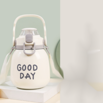 진공 단열 마이 디자인 보틀 휴대용 텀블러 1개 항목 4가지 색상 가능1000ml, 화이트, 1000ml