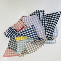 체리쉬홈 미니 체크 키친크로스 테이블매트 겸용 핸드메이드 매직후크 포함, 레드, 30x30