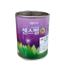 KCC 센스멜 골드 유성 에나멜 페인트1L 철대문 원색 기성색, 화이트반광