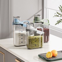 WUYUN 잡곡통 2L 쌀독 보관용기 2P D0019, 화이트*2
