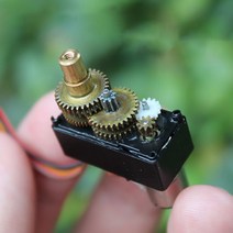스텝 모터 서브 SERVOMOTOR 마이크로 미니 M10 모터 기어박스 금속 스티어링 360 도 부품 DC 3V6V 12g 1PC, 한개옵션0