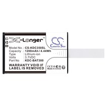 CSV1200mAh 배터리 KDC350CFi-G6SR-R2 KDC350CFi-G6SR-3K-R2 KDC350Li-D-R2 KDC350LNi-D-R2 KDC350Li-MO-3K, 01 Black