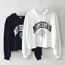 후드 크롭 긴팔티셔츠 주니어 데일리 여아티 초등학생 10대 가을옷