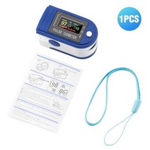 심박계 심박 센서 손가락 맥박 산소 농도계 클립 심장 휴대용 심박수 Spo2 모니터 혈액 측정기 센서, 01 Blue lanyard, 01 Blue lanyard