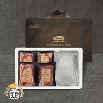 제주몬트락 흑돈 선물세트 (흑오겹살+흑목심+흑돼지찌게 냉장육), 단품