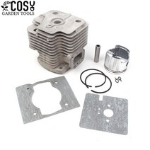 엔진송풍기 48mm 리프 블로어 실린더 피스톤 키트 가솔린 엔진 분무기에 적합 1E48F 6300 Zylinder 핀 링, 한개옵션0