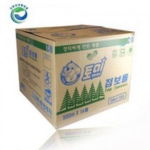 토미 점보롤화장지 500m16롤 1box 사무실 화장실 엠보싱 2겹 화장지 점보롤 휴지