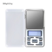 LCD 디지털 주방 규모 그램 전자 보석 저울 차 베이킹 디지털 무게 500g/1/2/3kg에 대 한 무게 균형, 영어 500g/0.01g
