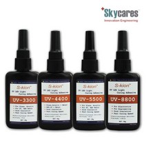 스카이케어스 UV-8800 경화접착제 LED 유리접착제 스마트폰수리 PCB수리 광경화 자외선 50g