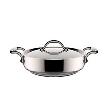 Lagostina Accademia Lagofusion 소테 팬 뚜껑 포함 스테인리스 스틸 26cm, Stainlesssteel_37.5 x 30.4 x 1