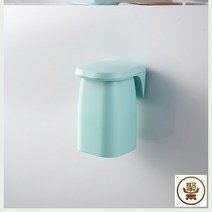 스텐벽걸이선반 자기흡입 칫솔컵 걸이식 진열장 양치 세수 심플 가정용 커플 치통 1755422166, 그린