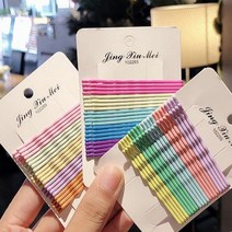 달자샵 1+1 이쁜 모양 다색 실핀 잔머리 포인트 헤어핀 20P
