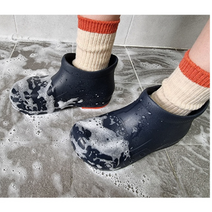 발목장화 욕실 베란다 화장실 물청소 수산시장 어업, 남색280mm