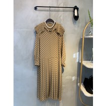 씨샵인더룸 / 블랙라벨 셉템버 도트 플리츠 카라 원피스 2color