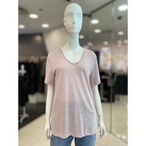 VOV 린넨 숏 슬리브 티셔츠 7151240504