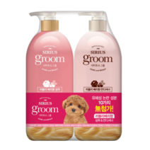 애견용 샴푸&컨디셔너 샴푸 470ml+컨디셔너470ml 실리콘 석유계 계면활성제 무첨가 알로에 추출물을 함유하여 애견 피부진정및 보습효과 애견용샴푸 애견대용량샴푸 강아지린스추천 미니핀샴푸 강아지거품샴푸 애견용샴푸&컨디셔너, 1set, 940ml