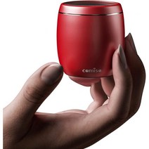 comiso Small Speaker with 블루투스 HD Stereo and Robust Bass Mini Built-in-Mic 핸즈프리 Call Portable 12H Pl, Red